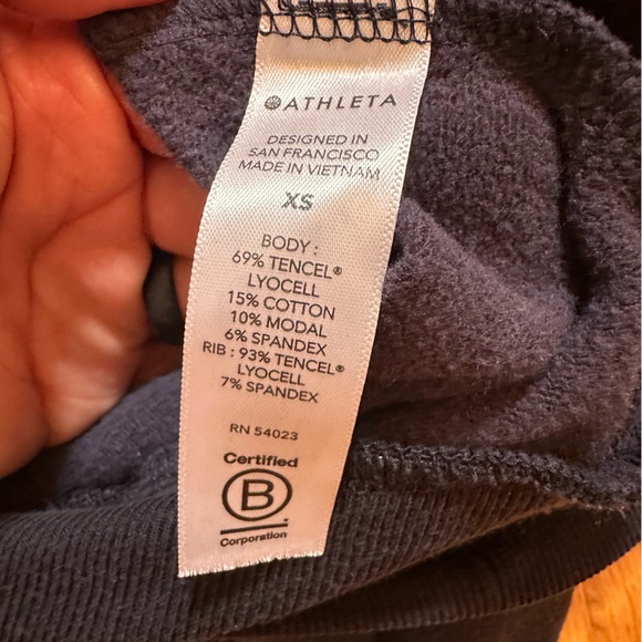 Athleta Balance Modal Hoodie Sweatshirt Black XS - Picture 10 of 10